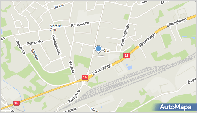 Brodnica, Stokowa, mapa Brodnica