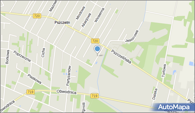 Brwinów, Stalowa, mapa Brwinów