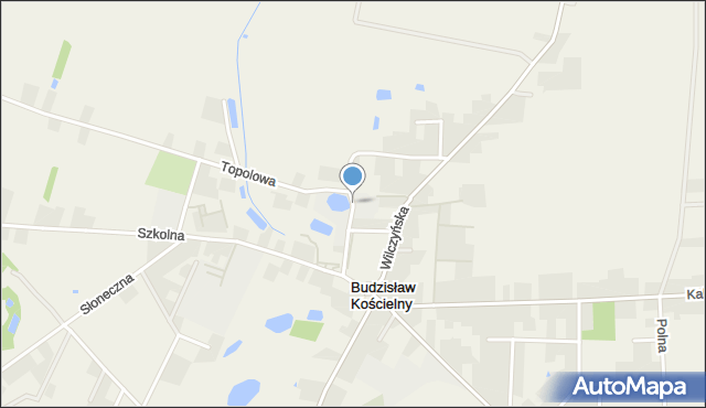 Budzisław Kościelny, Starowiejska, mapa Budzisław Kościelny