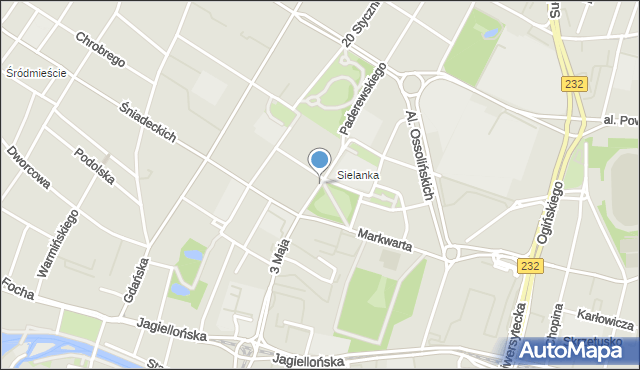 Bydgoszcz, Staszica Stanisława, mapa Bydgoszczy