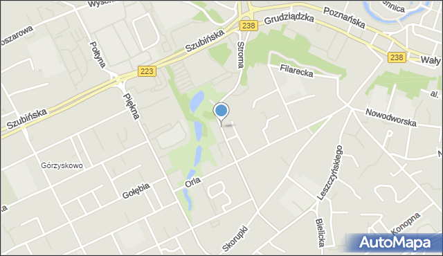 Bydgoszcz, Stroma, mapa Bydgoszczy