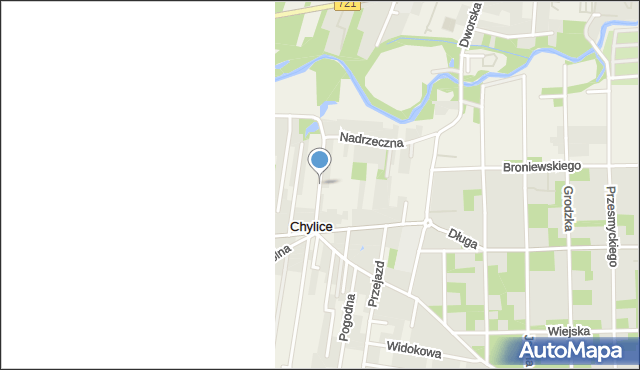 Chylice gmina Piaseczno, Starorzecze, mapa Chylice gmina Piaseczno