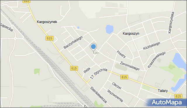 Ciechanów, Staffa Leopolda, mapa Ciechanów