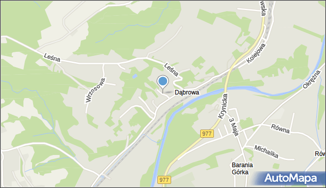 Ciężkowice powiat tarnowski, Stroma, mapa Ciężkowice powiat tarnowski