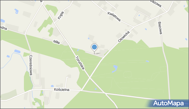 Dąbrowa Chełmińska, Storczykowa, mapa Dąbrowa Chełmińska
