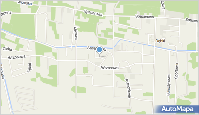 Dębki, Storczykowa, mapa Dębki