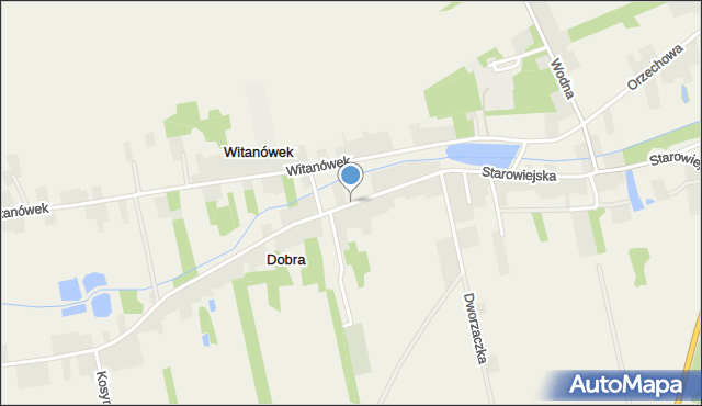 Dobra gmina Stryków, Starowiejska, mapa Dobra gmina Stryków