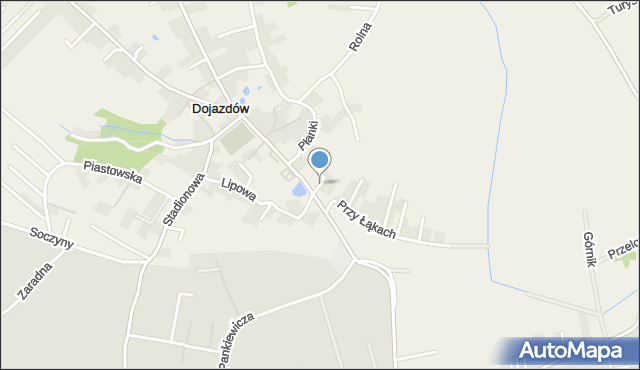 Dojazdów, Strumyk, mapa Dojazdów