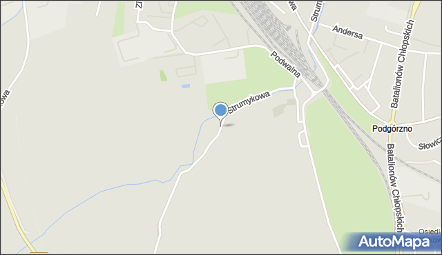 Dzierżoniów, Strumykowa, mapa Dzierżoniów