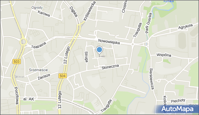 Elbląg, Starowiejska, mapa Elbląga