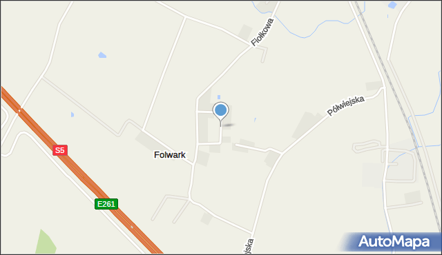 Folwark gmina Rawicz, Storczykowa, mapa Folwark gmina Rawicz