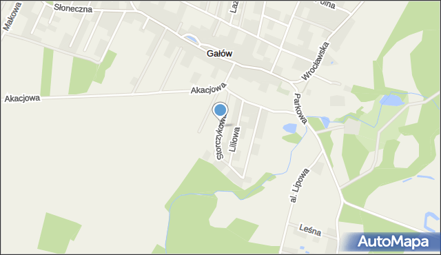 Gałów, Storczykowa, mapa Gałów