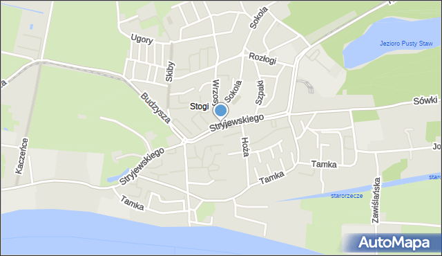 Gdańsk, Stryjewskiego Wilhelma, mapa Gdańska