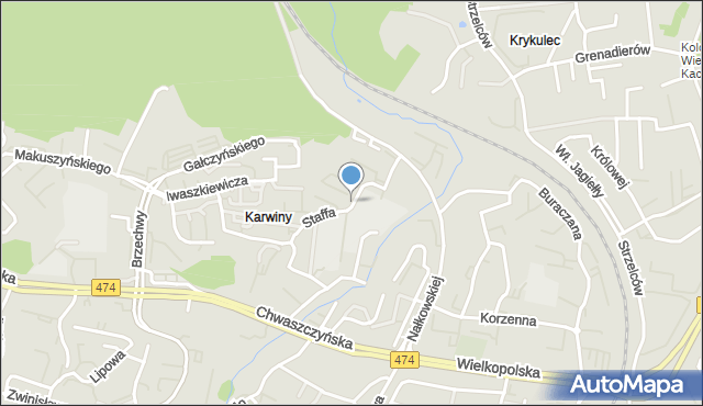 Gdynia, Staffa Leopolda, mapa Gdyni