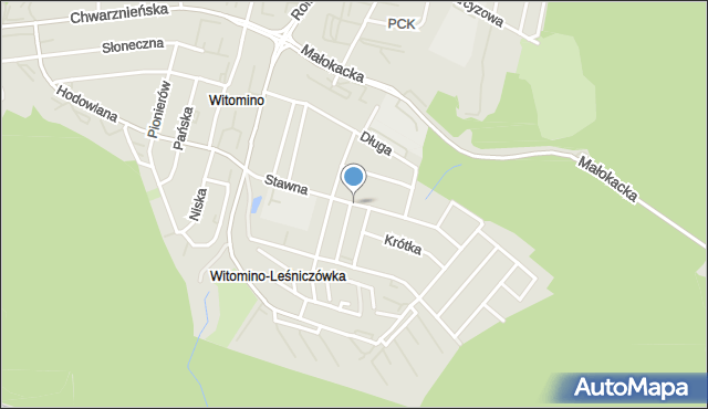 Gdynia, Stawna, mapa Gdyni