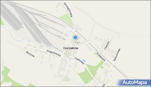 Goczałków, Strzegomska, mapa Goczałków