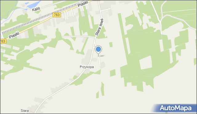 Gołaczewy, Stara Wieś (Gołaczewy), mapa Gołaczewy
