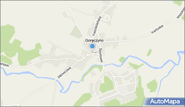 Goręczyno, Strażacka, mapa Goręczyno