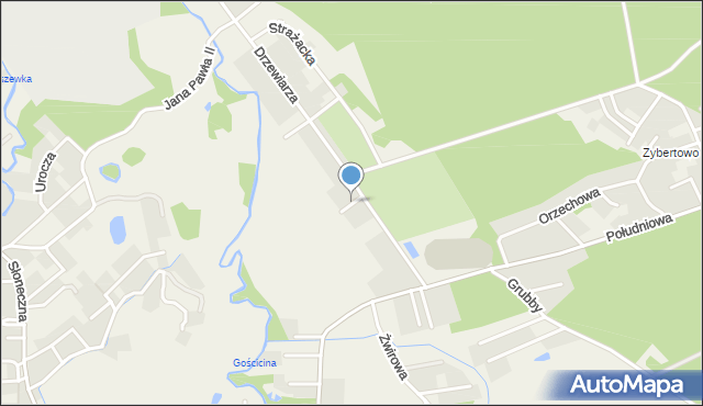 Gościcino, Stolarska, mapa Gościcino