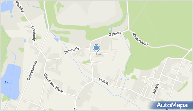 Gostyń gmina Wyry, Stokrotek, mapa Gostyń gmina Wyry