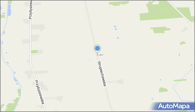 Goszczyn powiat grójecki, Strupiechowska, mapa Goszczyn powiat grójecki