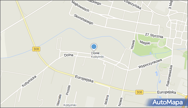 Grodzisk Wielkopolski, Strumykowa, mapa Grodzisk Wielkopolski