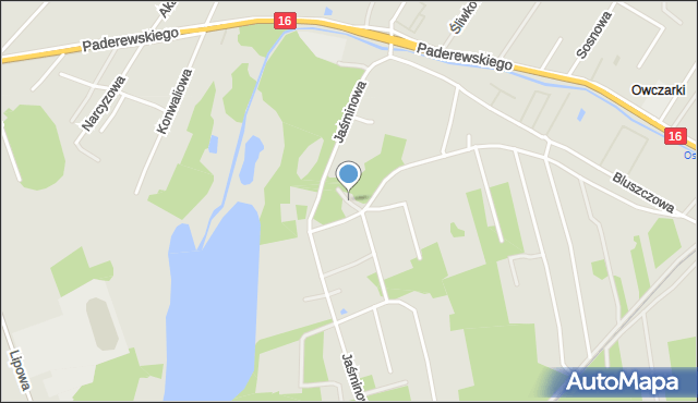 Grudziądz, Storczykowa, mapa Grudziądza