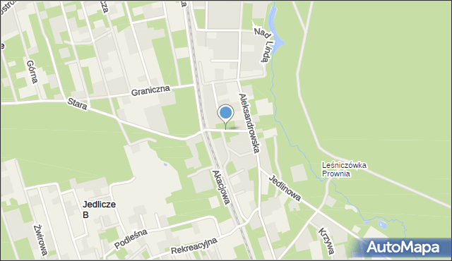 Jedlicze A, Stara Droga, mapa Jedlicze A