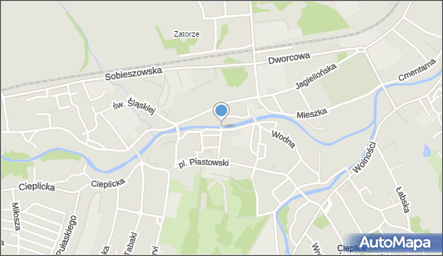 Jelenia Góra, Staromiejska, mapa Jelenia Góra