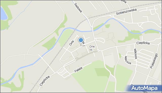 Jelenia Góra, Stwosza Wita, mapa Jelenia Góra