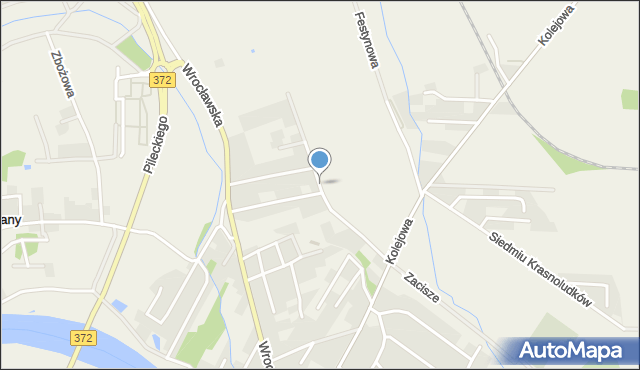 Kamieniec Wrocławski, Studzienna, mapa Kamieniec Wrocławski
