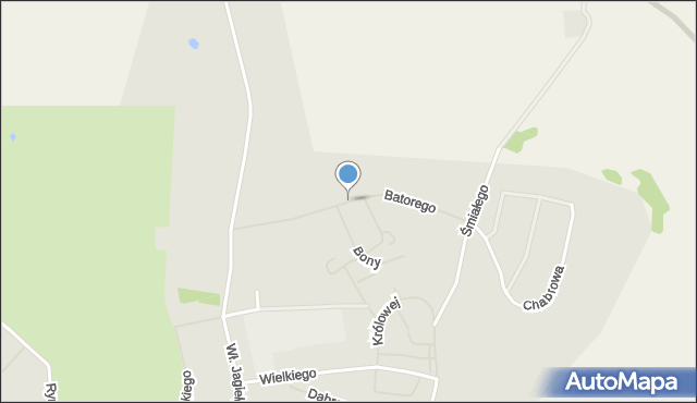 Kętrzyn, Stefana Batorego, mapa Kętrzyn