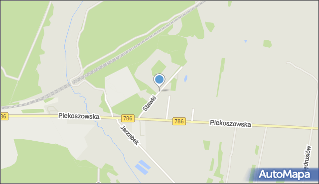 Kielce, Stawki, mapa Kielc