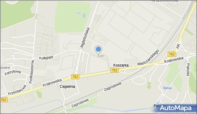 Kielce, Stokowa, mapa Kielc