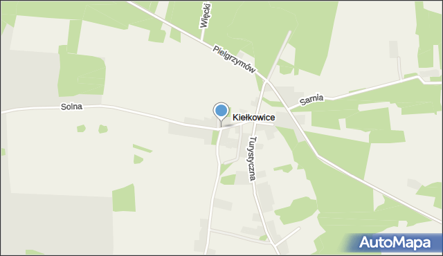 Kiełkowice, Starowiejska, mapa Kiełkowice