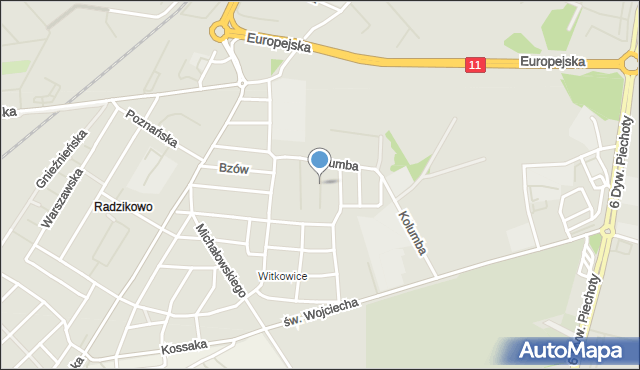 Kołobrzeg, Stankiewicza Mamerta, mapa Kołobrzegu