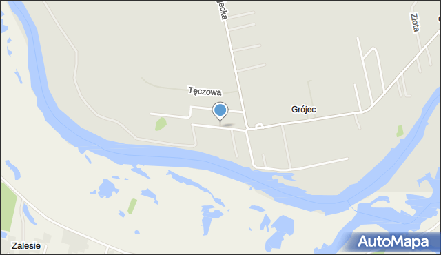 Konin, Strażacka, mapa Konina