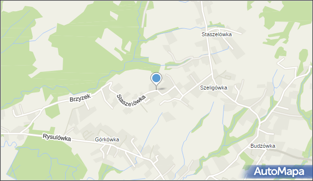 Kościelisko, Staszelówka, mapa Kościelisko