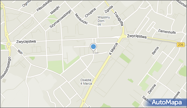 Koszalin, Staffa Leopolda, mapa Koszalina