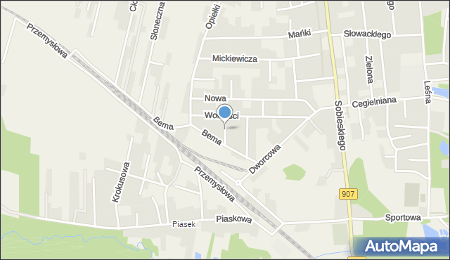 Koszęcin powiat lubliniecki, Stefana Batorego, mapa Koszęcin powiat lubliniecki