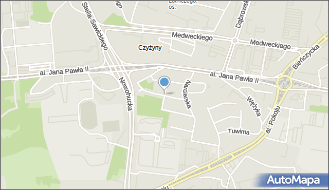 Kraków, Strumyk, mapa Krakowa