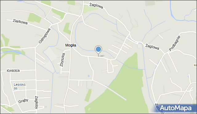 Kraków, Stare Wiślisko, mapa Krakowa