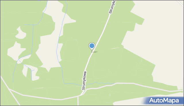 Krępa Słupska, Strumykowa, mapa Krępa Słupska