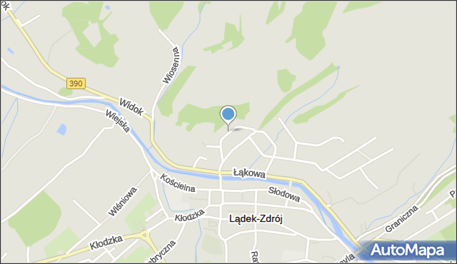 Lądek-Zdrój, Stokrotek, mapa Lądek-Zdrój