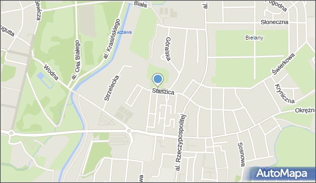 Legnica, Staszica Stanisława, mapa Legnicy