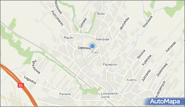 Łodygowice powiat żywiecki, Stolarska, mapa Łodygowice powiat żywiecki