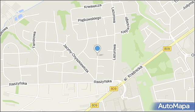 Lublin, Stelmasiaka Mieczysława, mapa Lublina