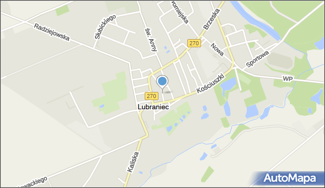 Lubraniec, Stary Rynek, mapa Lubraniec