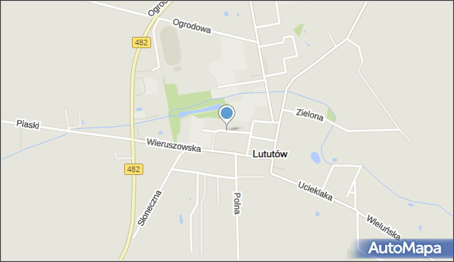 Lututów, Stalskiego Jana Pawła, mapa Lututów
