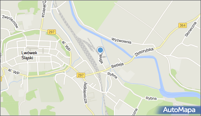Lwówek Śląski, Struga, mapa Lwówek Śląski